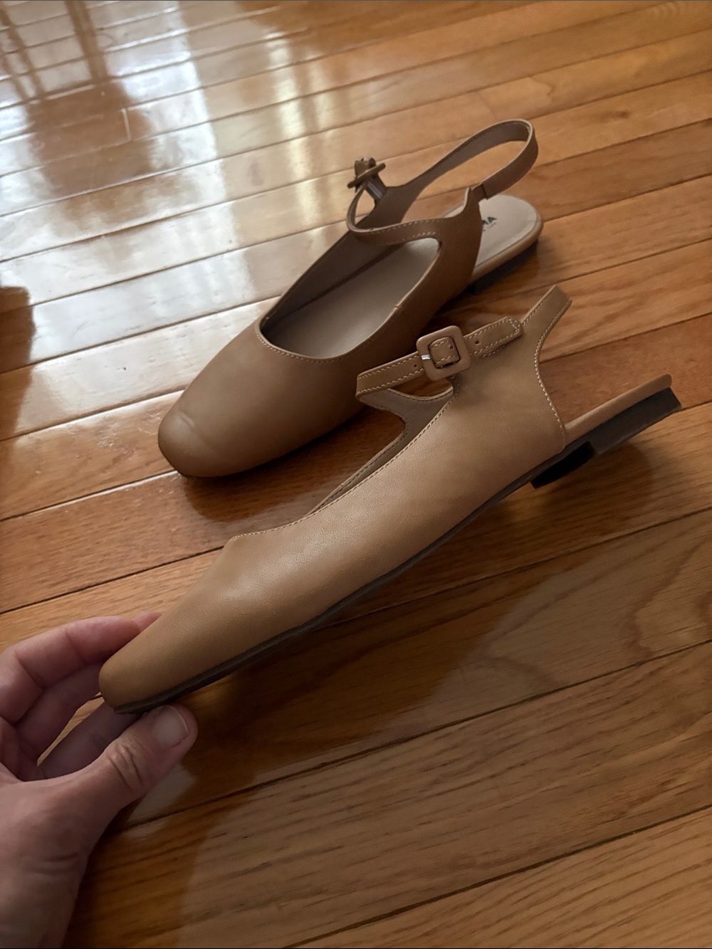 Sonoma Women's Tan/Nude Slingback Ballet Flats